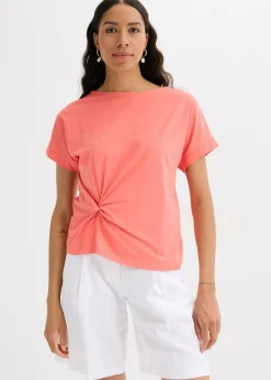 Sale Camiseta con detalle de nudo Mujer Camisetas