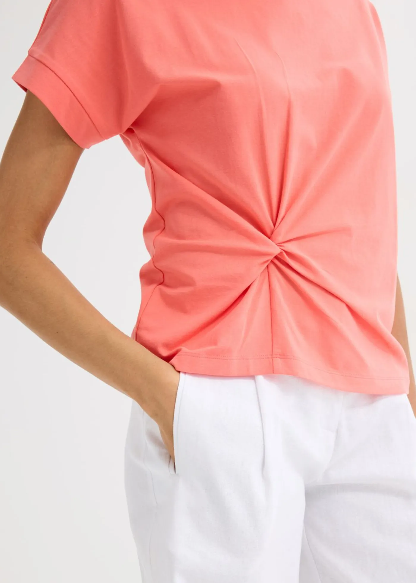 Sale Camiseta con detalle de nudo Mujer Camisetas