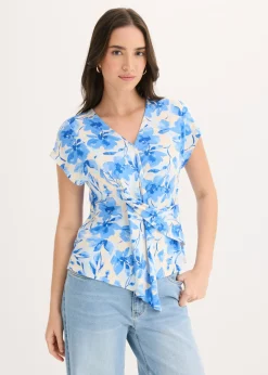 Discount Camiseta con detalle de nudo Mujer Camisetas|Novedades