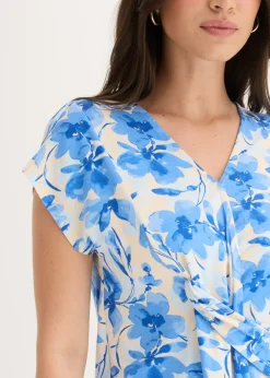 Discount Camiseta con detalle de nudo Mujer Camisetas|Novedades