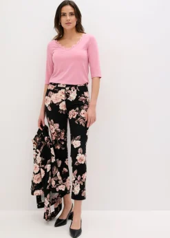 Online Camiseta con encaje Mujer Camisetas|Novedades