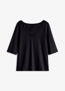 Sale Camiseta con encaje Mujer Camisetas|Novedades