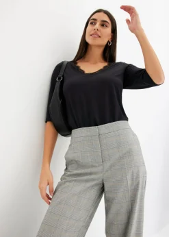 Sale Camiseta con encaje Mujer Camisetas|Novedades
