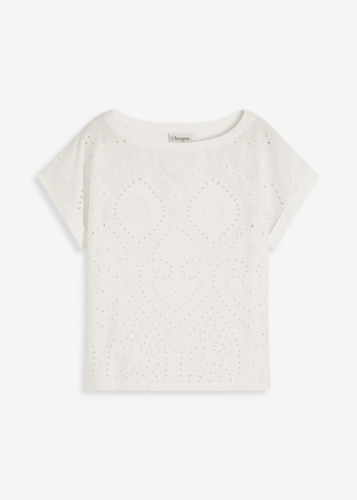 Best Camiseta con encaje calado Mujer Camisetas|Novedades