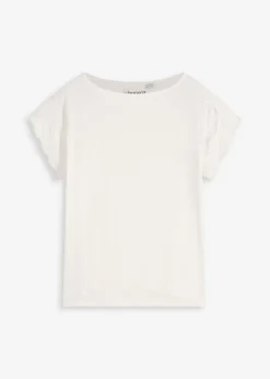 Outlet Camiseta con encaje de ganchillo Mujer Camisetas