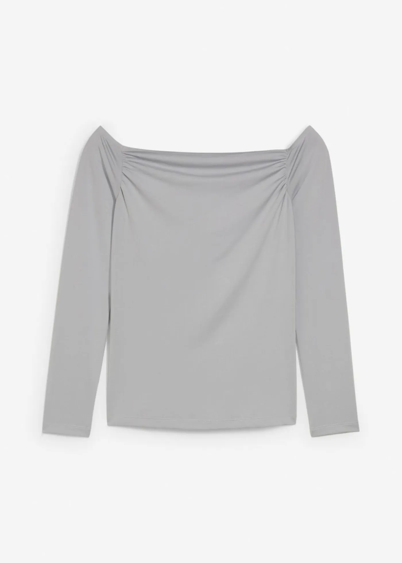 Best Camiseta con escote bañera de punto ligero Mujer Camisetas