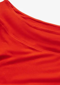 Clearance Camiseta con escote bañera en mezcla de viscosa Mujer Camisetas
