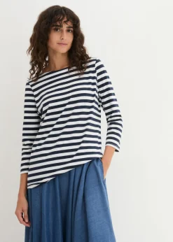 Camiseta con escote barco Mujer Básicos|Camisetas