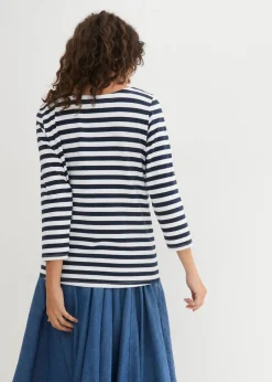 Camiseta con escote barco Mujer Básicos|Camisetas