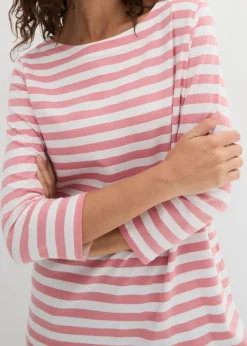 Sale Camiseta con escote barco Mujer Básicos|Camisetas