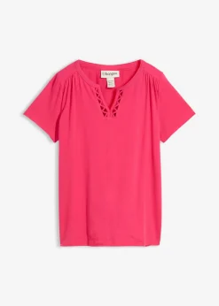 Best Camiseta con escote decorativo Mujer Camisetas|Novedades