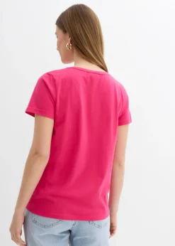Best Camiseta con escote decorativo Mujer Camisetas|Novedades