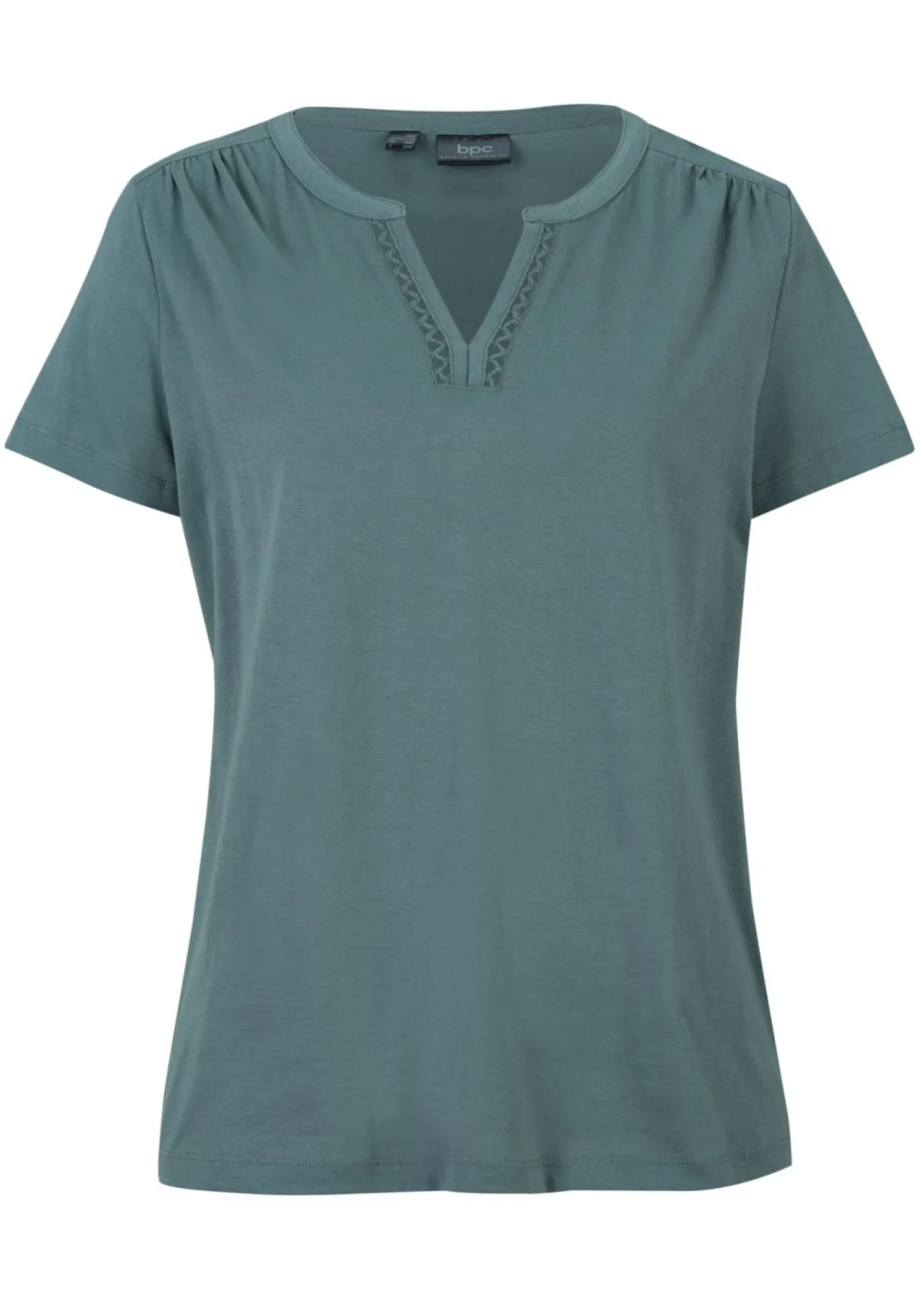 Online Camiseta con escote decorativo Mujer Camisetas|Novedades