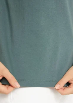 Online Camiseta con escote decorativo Mujer Camisetas|Novedades