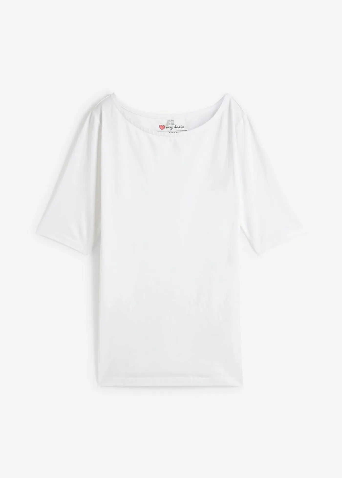 Sale Camiseta con escote en U y media manga Mujer Básicos|Camisetas