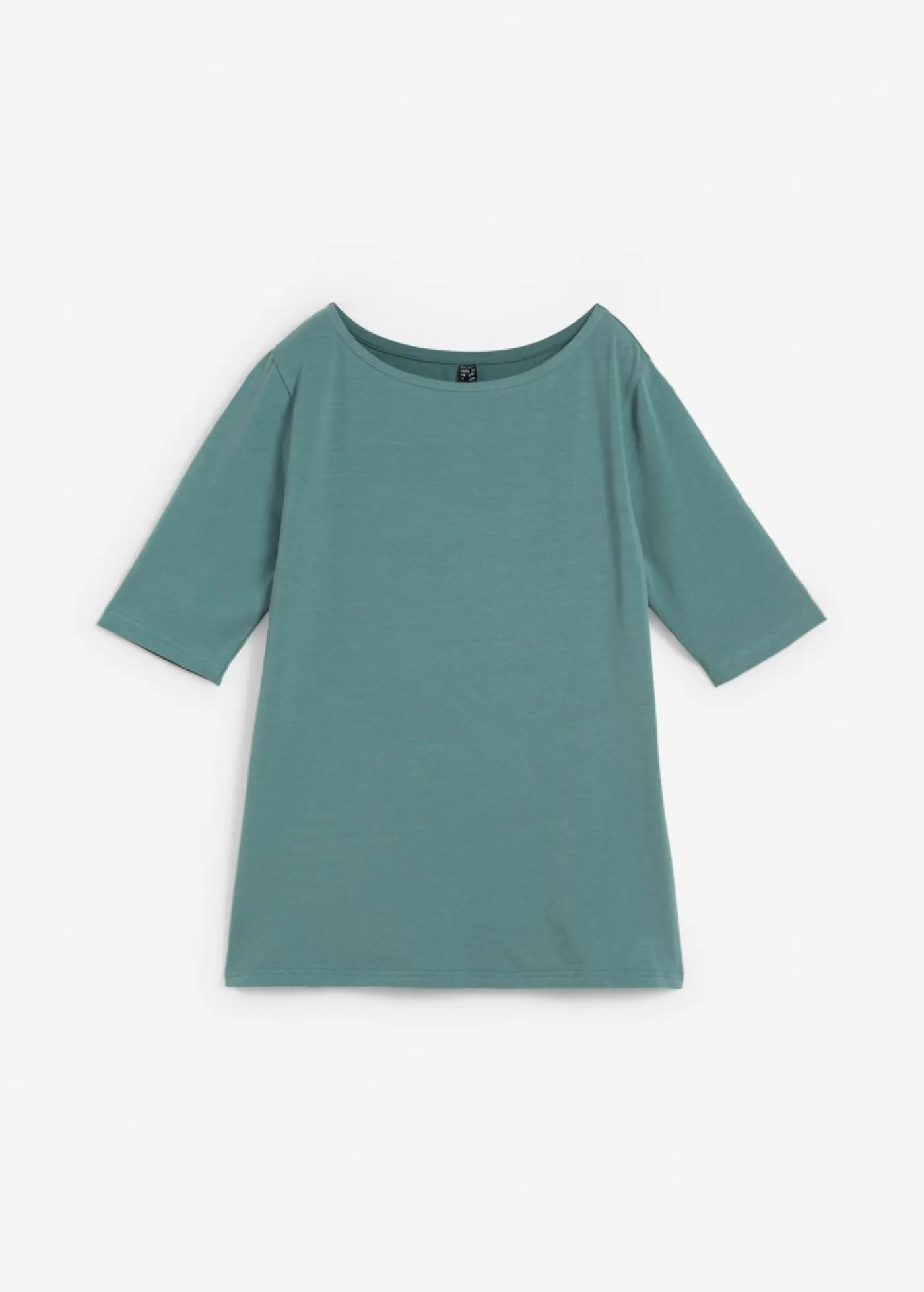 Best Camiseta con escote en U y media manga Mujer Básicos|Camisetas