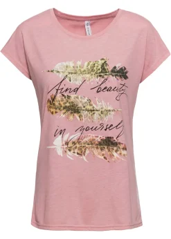 Discount Camiseta con estampado brillante Mujer Camisetas