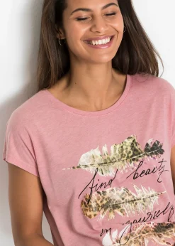 Discount Camiseta con estampado brillante Mujer Camisetas