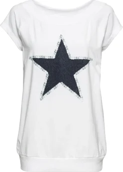 Sale Camiseta con estampado de estrellas Mujer Camisetas