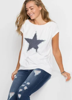 Sale Camiseta con estampado de estrellas Mujer Camisetas