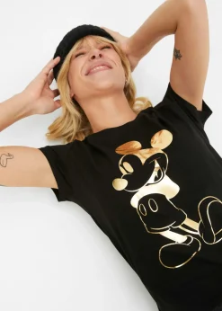 Hot Camiseta con estampado de Mickey Mouse Mujer Camisetas