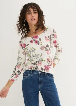 Discount Camiseta con estampado de flores Mujer Camisetas