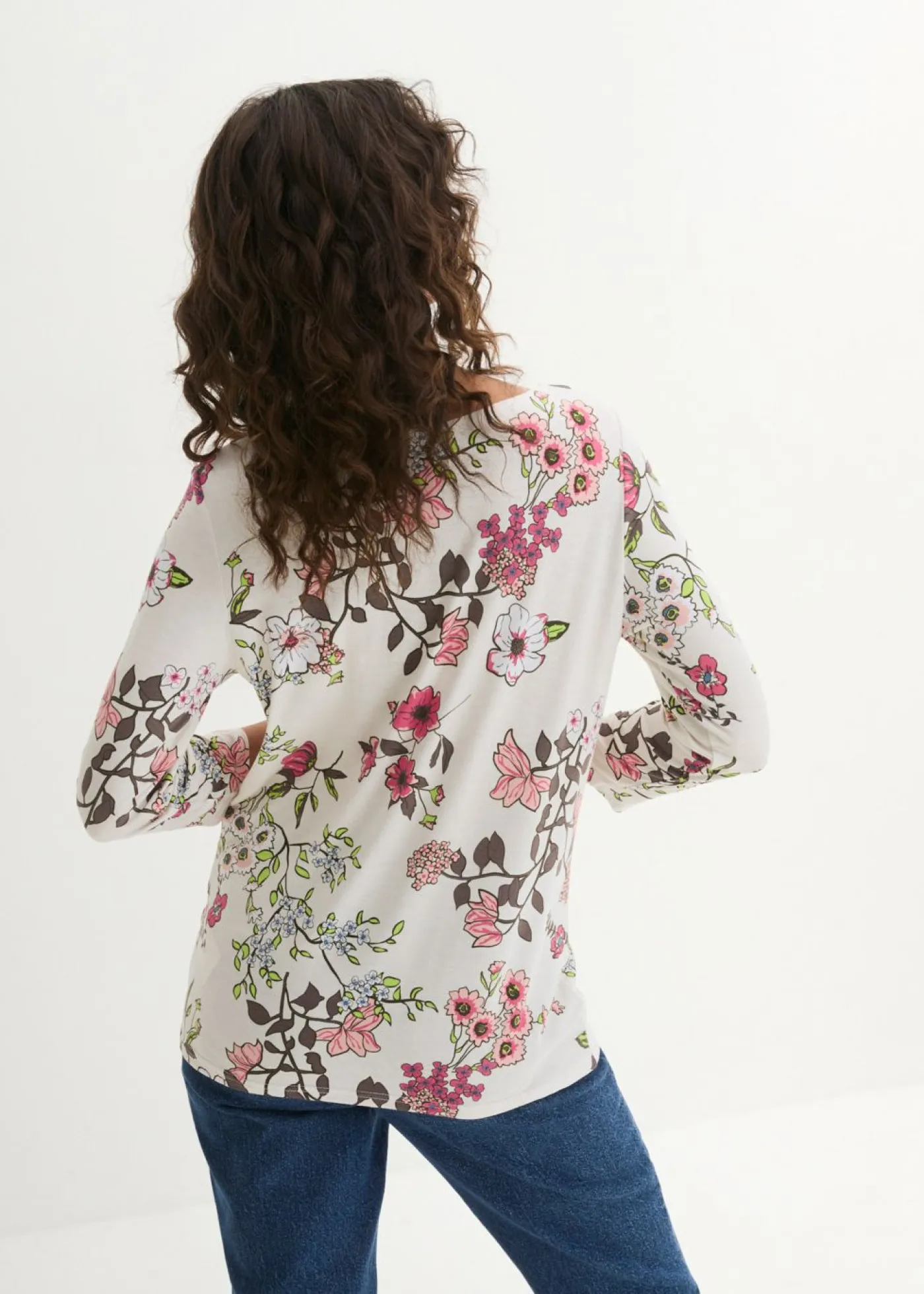 Discount Camiseta con estampado de flores Mujer Camisetas
