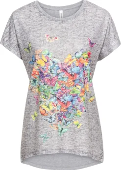 Best Camiseta con estampado de mariposa Mujer Camisetas