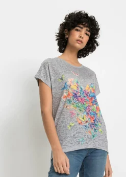 Best Camiseta con estampado de mariposa Mujer Camisetas