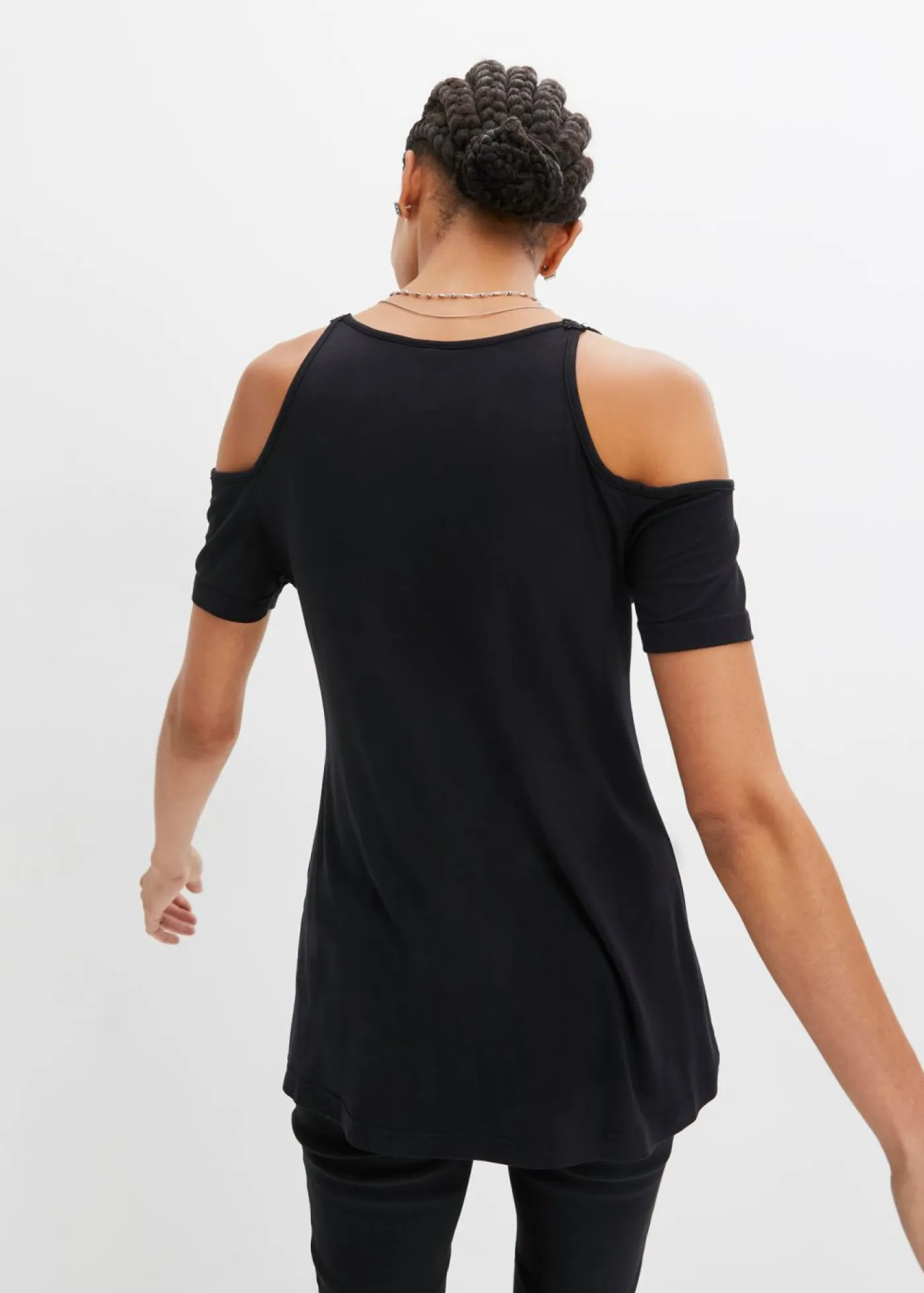 Best Camiseta con hombros al descubierto y encaje Mujer Camisetas