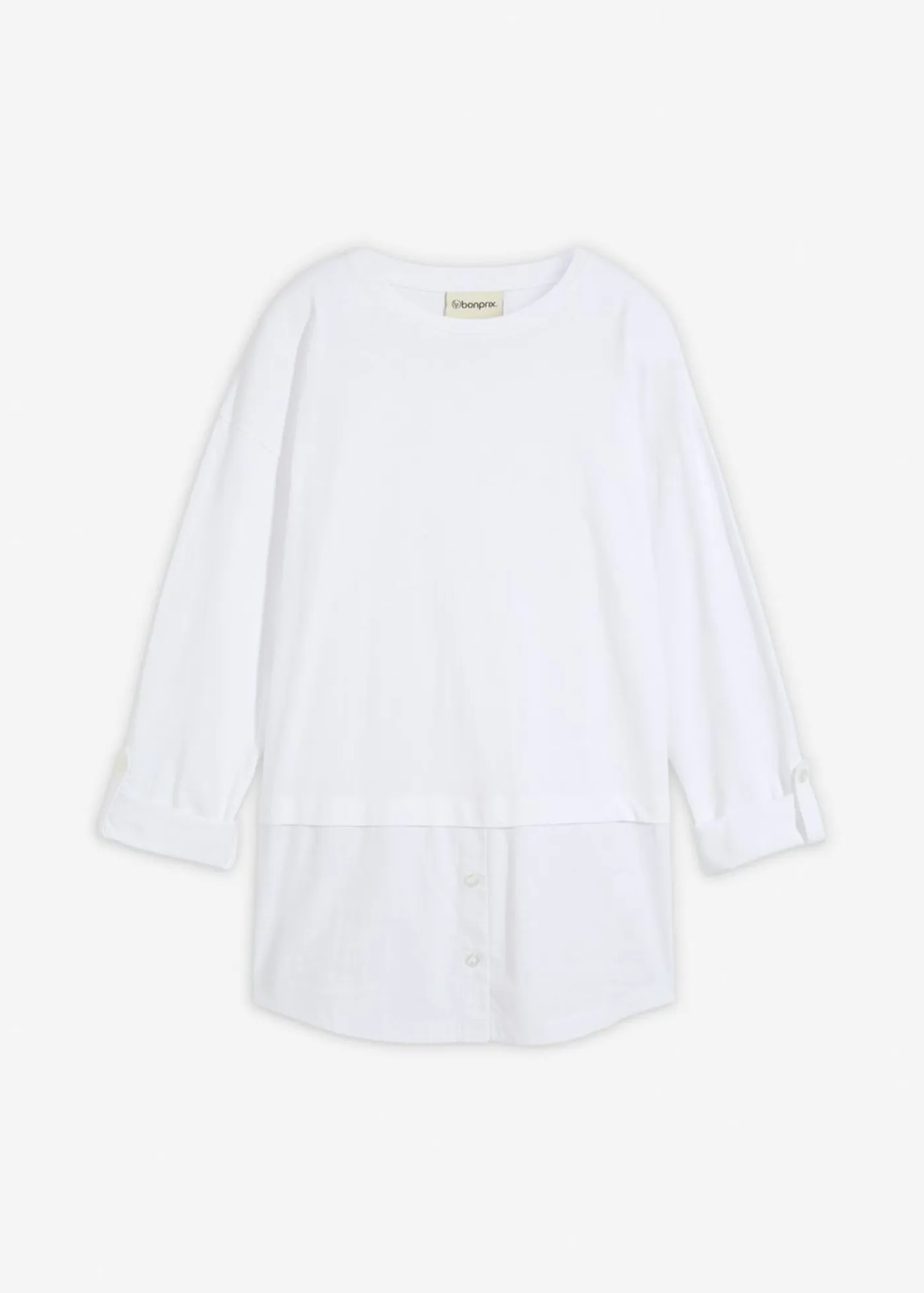 Best Camiseta con inserto de blusa de algodón orgánico puro Mujer Camisetas