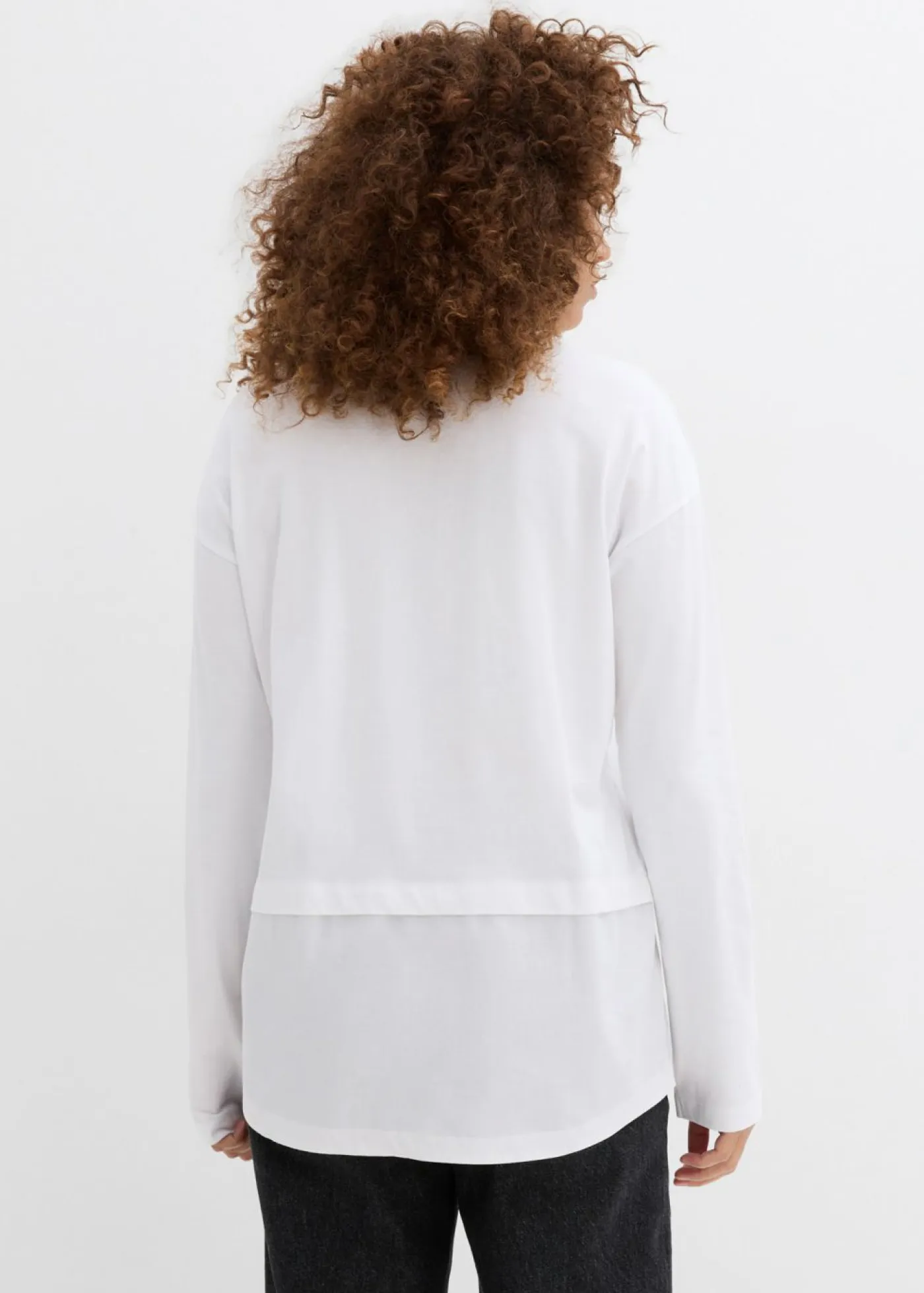 Best Camiseta con inserto de blusa de algodón orgánico puro Mujer Camisetas