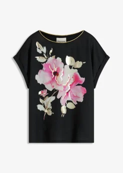 Outlet Camiseta con inserto de malla Mujer Camisetas