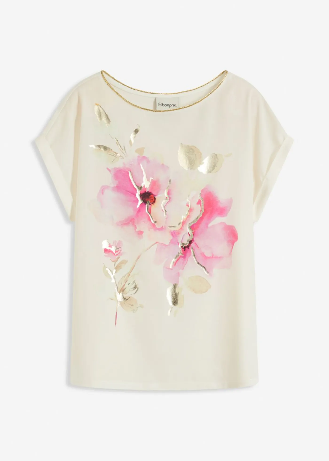 Sale Camiseta con inserto de malla Mujer Camisetas