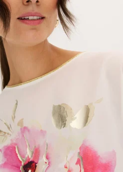 Sale Camiseta con inserto de malla Mujer Camisetas