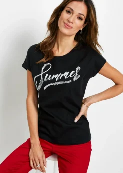 Camiseta con lentejuelas Mujer Camisetas