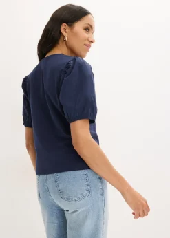 Discount Camiseta con mangas abullonadas Mujer Camisetas|Novedades