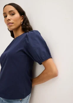 Discount Camiseta con mangas abullonadas Mujer Camisetas|Novedades