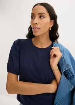 Discount Camiseta con mangas abullonadas Mujer Camisetas|Novedades