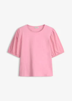 Clearance Camiseta con mangas abullonadas Mujer Camisetas|Novedades