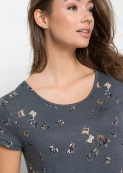 Hot Camiseta con mariposas Mujer Camisetas