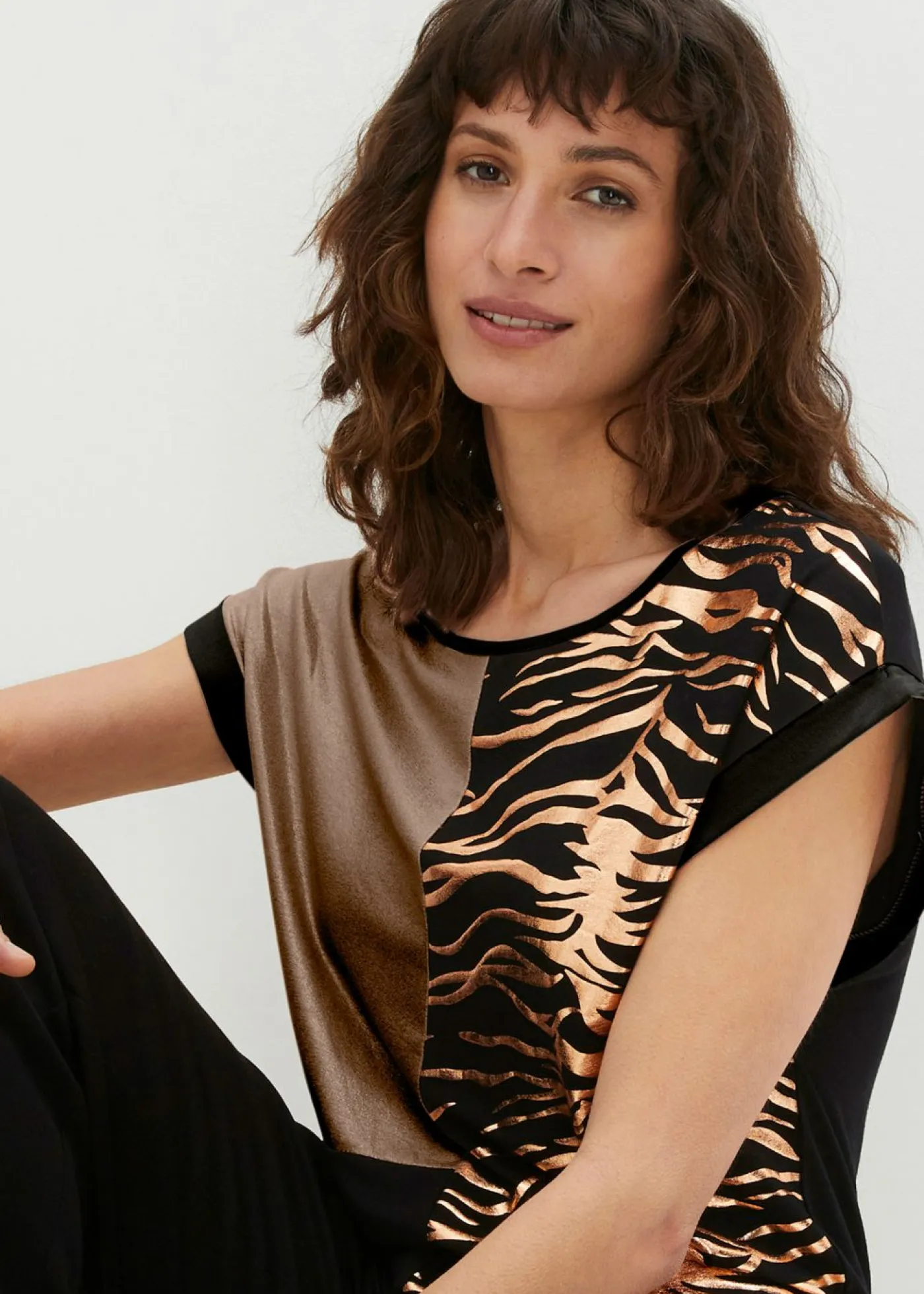 Clearance Camiseta con parches Mujer Camisetas