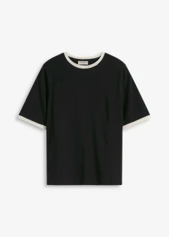 Best Camiseta con ribete de encaje Mujer Camisetas|Novedades