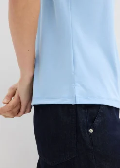 Camiseta con ribete de satén Mujer Camisetas|Novedades