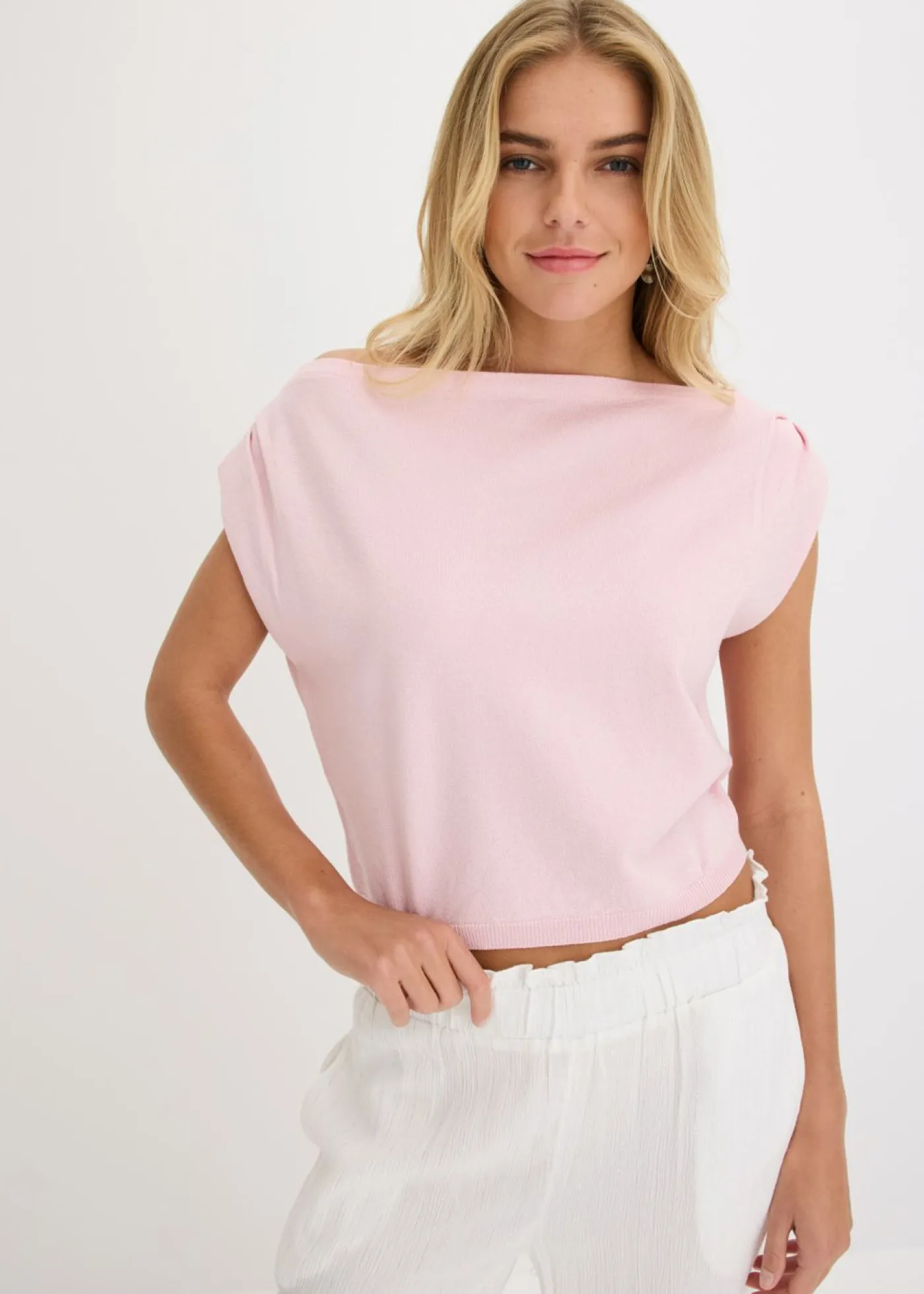 Clearance Camiseta con un hombro al descubierto Mujer Camisetas|Ropa De Punto