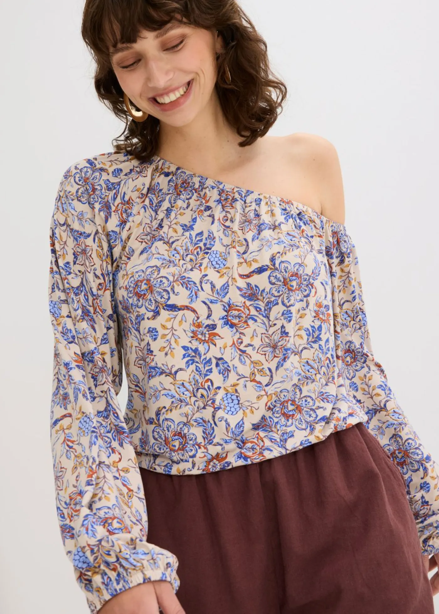 Discount Camiseta con un hombro al descubierto Mujer Camisetas