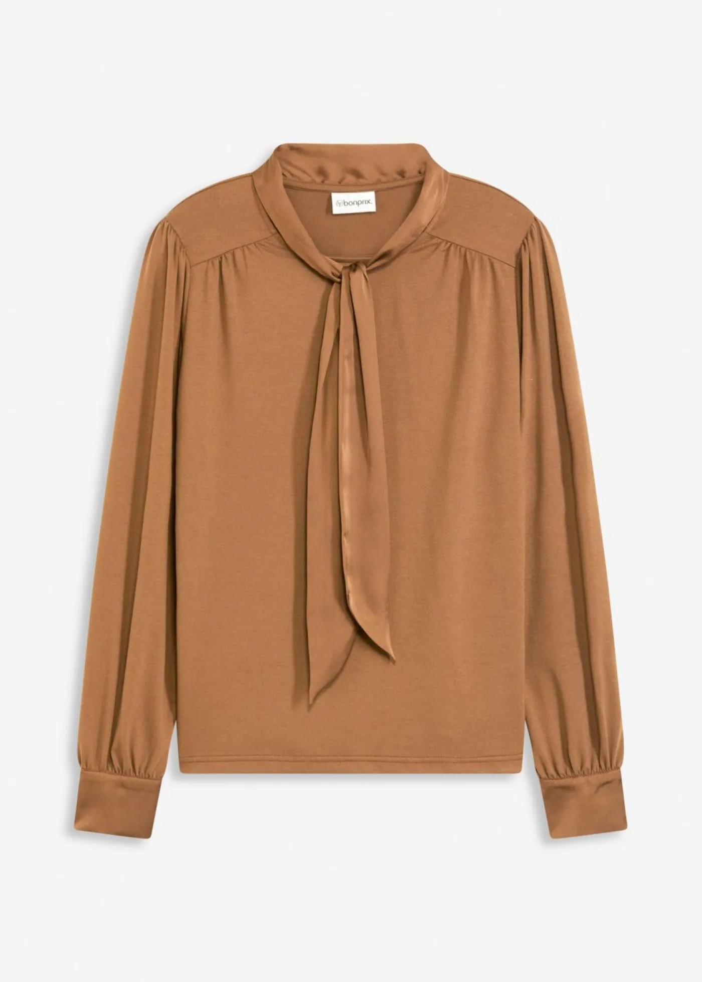 Outlet Camiseta con viscosa y lazo de satén Mujer Camisetas