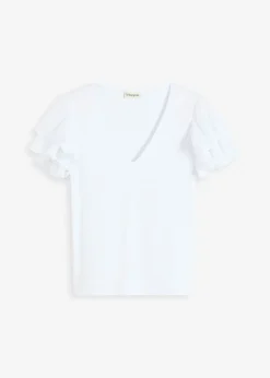 Camiseta con volantes Mujer Camisetas