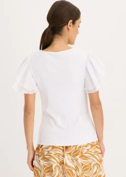 Camiseta con volantes Mujer Camisetas