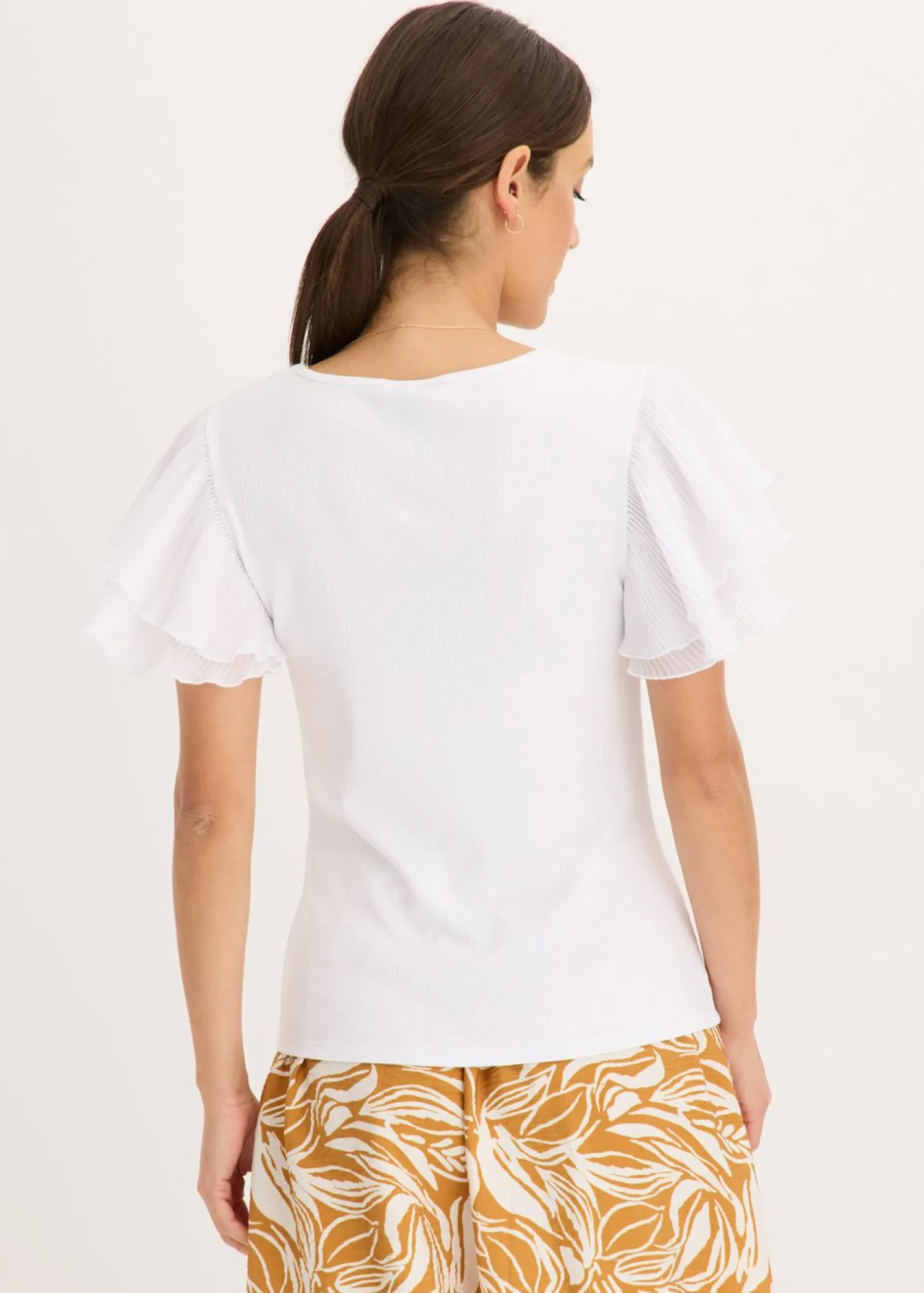 Camiseta con volantes Mujer Camisetas